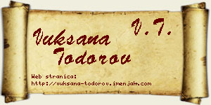 Vuksana Todorov vizit kartica